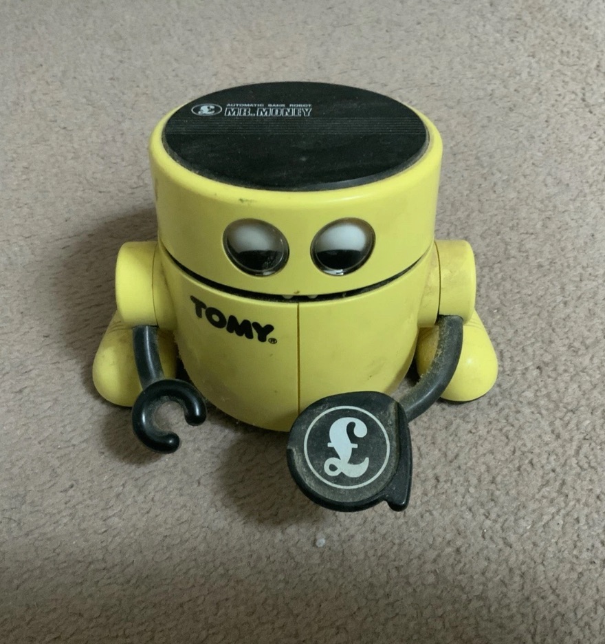 ＴＯＭＹ Mr.telephone bank TOMY Automatic bank robot Mr. Money 1987