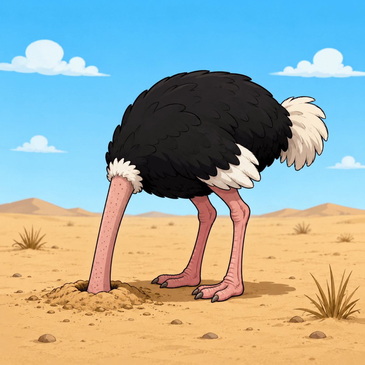 Burying our heads in the sand