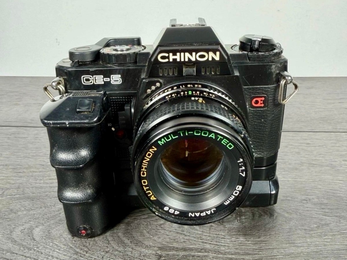 Chinon CE-5 35mm SLR and power&nbsp;winder